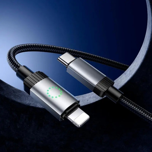 Кабель HOCO X117 Star PD27W charging data cable iP Black (6942007652520)