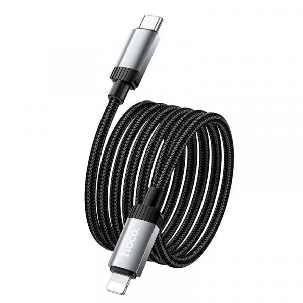 Кабель HOCO X117 Star PD27W charging data cable iP Black (6942007652520)