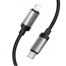 Кабель HOCO X117 Star PD27W charging data cable iP Black (6942007652520)