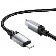 Кабель HOCO X117 Star PD27W charging data cable iP Black (6942007652520)