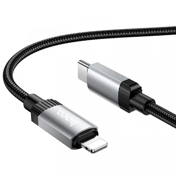 Кабель HOCO X117 Star PD27W charging data cable iP Black (6942007652520)