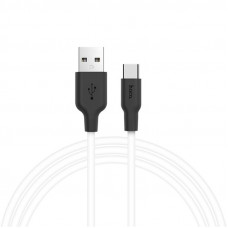 Кабель HOCO X21 USB to Type-C 2A, 1m, silicone, TPE connectors, Black+White (6957531071402)