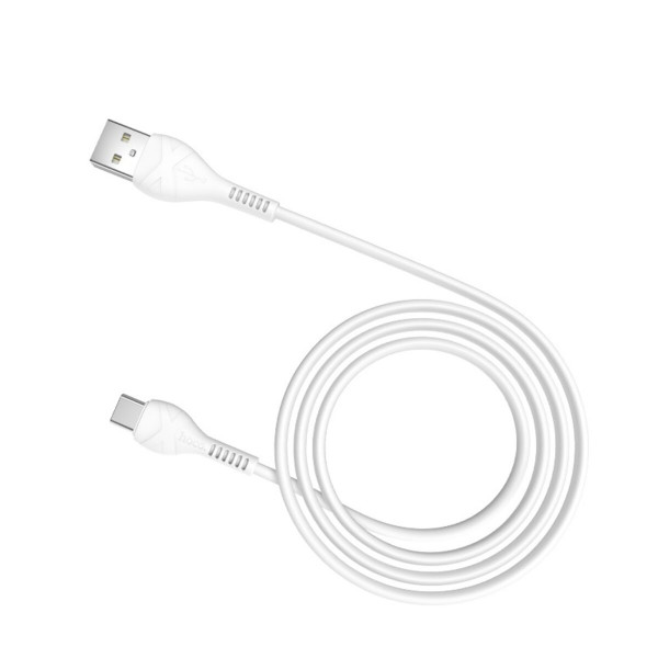 Кабель HOCO X37 USB to Type-C 3A, 1m, PVC, PVC connectors, Білий