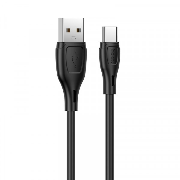 Кабель HOCO X61 Ultimate silicone charging data cable for Type-C Black (6931474747846)