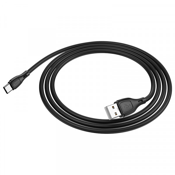 Кабель HOCO X61 Ultimate silicone charging data cable for Type-C Black (6931474747846)