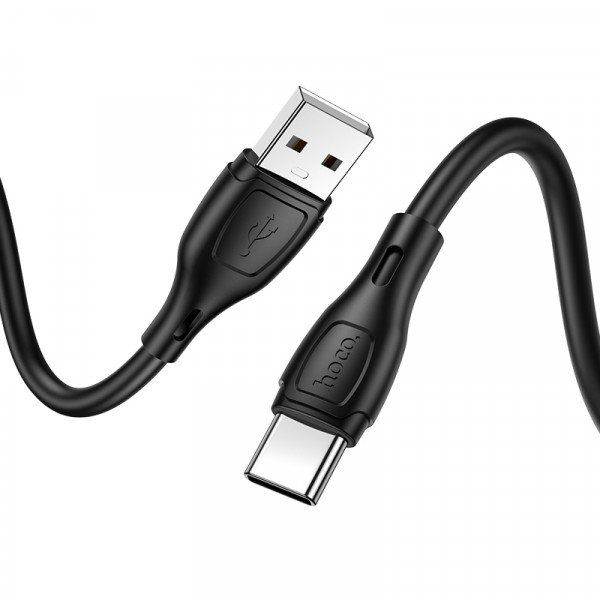 Кабель HOCO X61 Ultimate silicone charging data cable for Type-C Black (6931474747846)