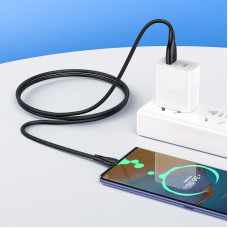 Кабель HOCO X61 Ultimate silicone charging data cable for Type-C Black (6931474747846)
