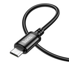 Кабель HOCO X89 Wind charging data cable Micro Чорний