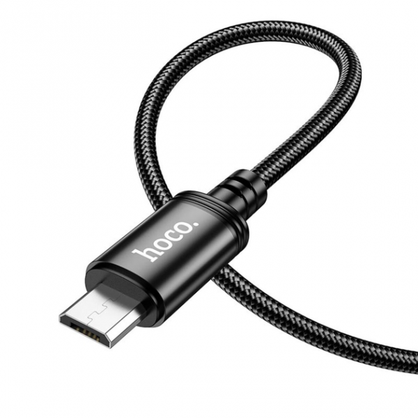 Кабель HOCO X89 Wind charging data cable Micro Чорний