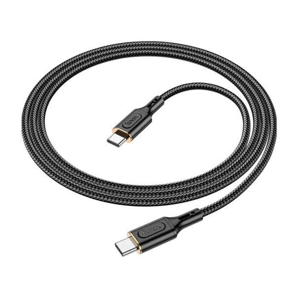 Кабель HOCO X95 Goldentop 60W charging data cable Type-C to Type-C Black