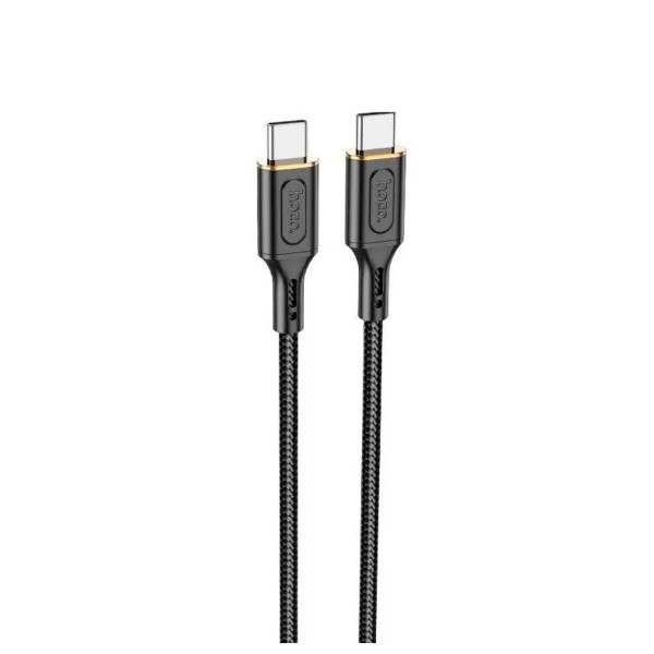 Кабель HOCO X95 Goldentop 60W charging data cable Type-C to Type-C Black