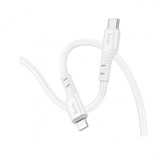 Кабель HOCO X97 Crystal color silicone charging data cable iP white (6931474799791)