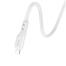 Кабель HOCO X97 Crystal color silicone charging data cable iP white (6931474799791)