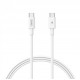 Кабель REMAX Marlik Series 65W PD Fast Charging Data Cable RC-C021 C-C 1M White (6954851235736)