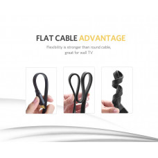 Кабель UGREEN ED015 HDMI Flat Cable 5m (UGR-50821)