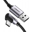 Кабель UGREEN US284 Angled USB-C Male To USB2.0 A Male 3A Data Cable(90°Angle) 0,,5m (UGR-50940)
