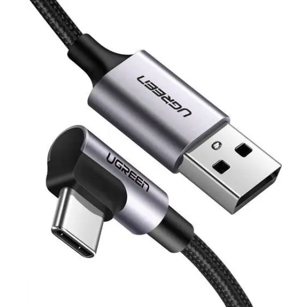 Кабель UGREEN US284 Angled USB-C Male To USB2.0 A Male 3A Data Cable(90°Angle) 0,,5m (UGR-50940)