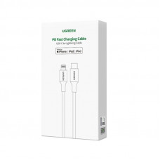 Кабель UGREEN US304 USB-C to Lightning M/M Cable Aluminum Shell Braided 1m (Black) (UGR-60759) (UGR-60759)