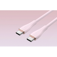 Кабель Vention USB 2.0 C Male to C Male 5A Cable 1.5M Pink Silicone Type (TAWPG)