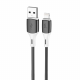 Кабель Wibrand Mamba iP silicone charging data cable 1m Black (WI.DC/MA1B-UL)