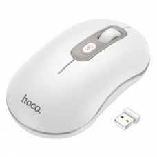 Маніпулятор миша HOCO GM21 Platinum 2.4G business wireless mouse White Gray (6931474790958)