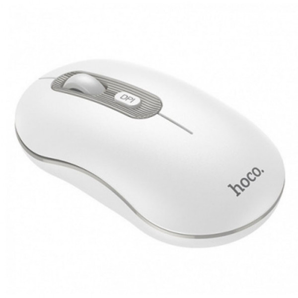 Маніпулятор миша HOCO GM21 Platinum 2.4G business wireless mouse White Gray (6931474790958)