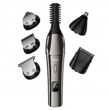 Машинка для стрижки HOCO HP26 600 mAh. IPX6. Multi-function electric clipper grooming set Metal Gray (6942007672771)