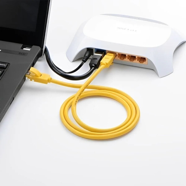 Мережевий кабель UGREEN Cat 5e U/UTP Lan Cable 1m (Жовтий)