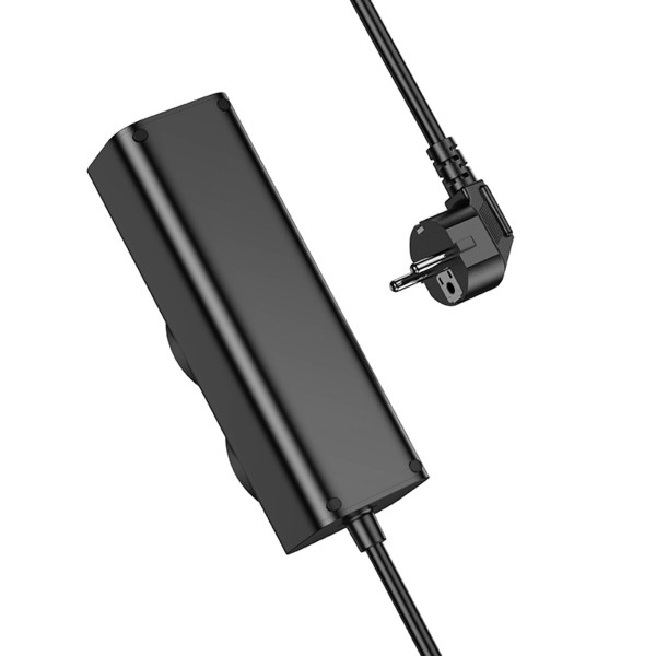 Мережевий подовжувач HOCO NS10 Wisdom 2-position (PD67W/3C1A) desktop socket (EU/GER) Чорний