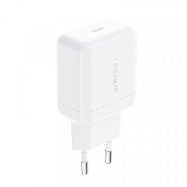Мережевий зарядний пристрій ACEFAST A130 PD20W single USB-C charger White (6974316284659)
