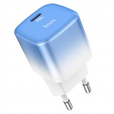 Мережевий зарядний пристрій HOCO C101A single port PD20W charger Ice Блакитний