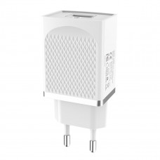 Мережевий зарядний пристрій HOCO C42A Vast power QC3.0 single port charger 18W Білий