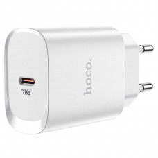 Мережевий зарядний пристрій HOCO N14 Smart Charging single port PD20W charger Білий