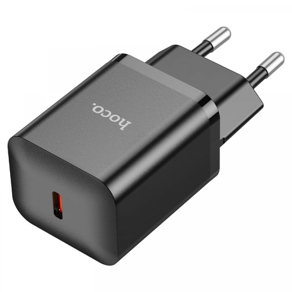 Мережевий зарядний пристрій HOCO N27 Innovative single port PD20W charger Чорний