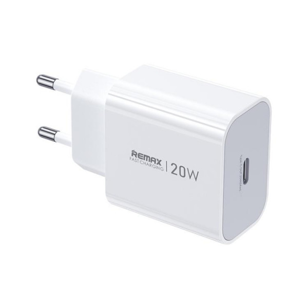 Мережевий зарядний пристрій REMAX Huiying GaN Fast Charging Charger CA08(C20W) EU-white (6954851252054)