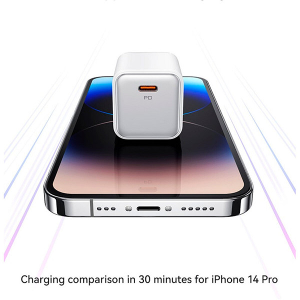 Мережевий зарядний пристрій Usams US-CC183 PD20W Single Port Fast Charger (EU)-X-ron Series Білий