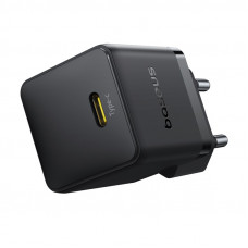 Мережевий зарядний пристрій з кабелем Baseus Palm Fast Charger 1C 20W EU Cosmic Black set USB-C to iP 20W 1m (E0116401)