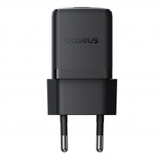 Мережевий зарядний пристрій з кабелем Baseus Palm Fast Charger 1C 20W EU Cosmic Black set USB-C to iP 20W 1m (E0116401)