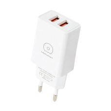 Мережевий зарядний пристрій з кабелем WUW-T55 2USB/3.1A set IP (6972573333998)