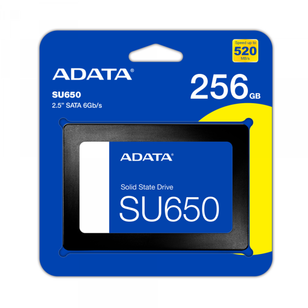 Накопичувач SSD ADATA Ultimate SU650 256GB 2.5" SATA III 3D NAND (ASU650SS-256GT-R)