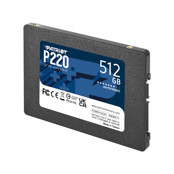 Накопичувач SSD Patriot P220 512GB 2.5" 7mm SATAIII