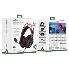 Навушники ігрові ACEFAST H16 gaming wired headset Black (6974316287025 )