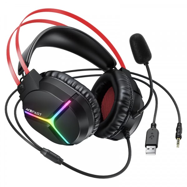 Навушники ігрові ACEFAST H16 gaming wired headset Black (6974316287025 )