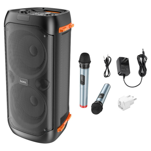Портативна колонка HOCO BS53 Manhattan wireless dual mic outdoor BT speaker Чорний