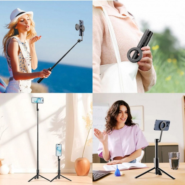 Селфі-монопод Ulanzi MG-003 Magnetic Selfie Stick Pro Black (M003B)