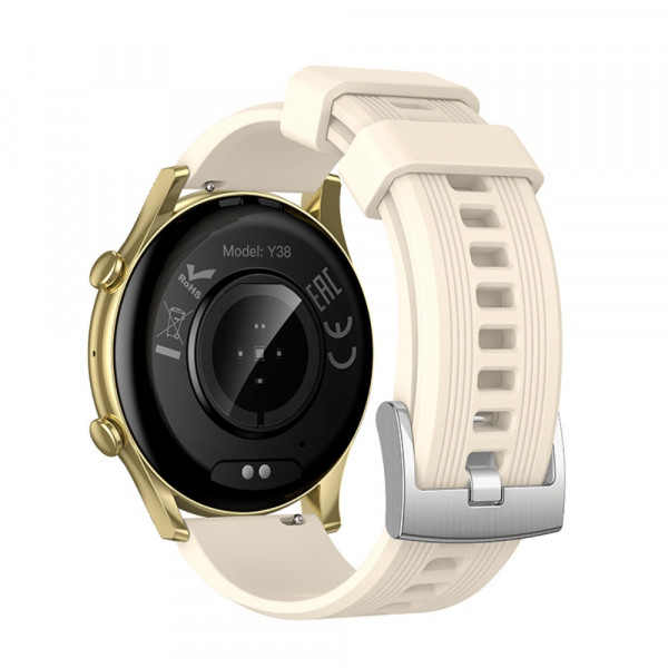 Смарт-годинник HOCO Y38 AMOLED 36mm. 300 mAh. Smart watch(call version) Gold (6942007672061)