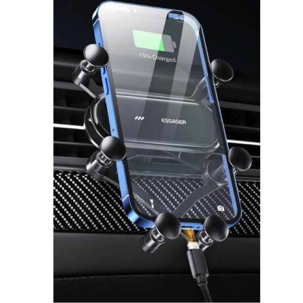 Тримач для мобільного Essager Vios Gravity Car Mount Phone Holder чорний (EZJZL-WC01)