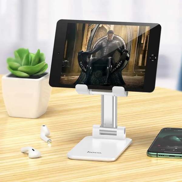 Тримач для телефона HOCO PH29A Carry folding desktop stand White (6931474733917)