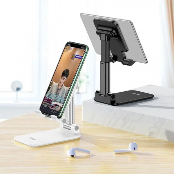 Тримач для телефона HOCO PH29A Carry folding desktop stand White (6931474733917)