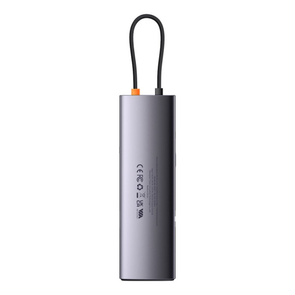 USB-хаб Baseus Metal Gleam Series 12-in-1 Multifunctional Type-C HUB Docking Station Gray